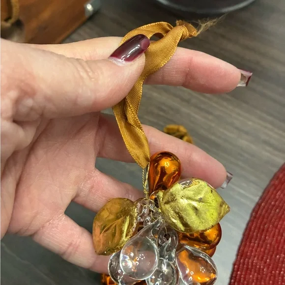 Vintage Glass Grape Cluster Ornaments - Picture 3 of 3
